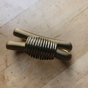 VINTAGE DAY-LOR GOLD WIDE STRETCH BELT